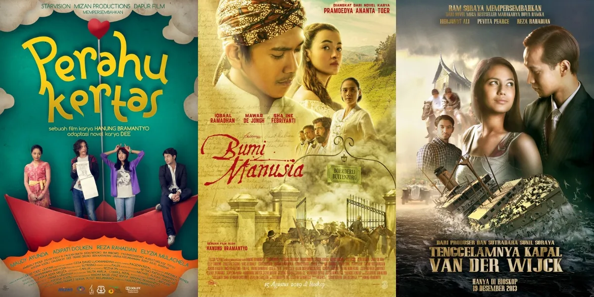 10 Film Indonesia yang Diadaptasi dari Novel dan Buku Terkenal - YouTube